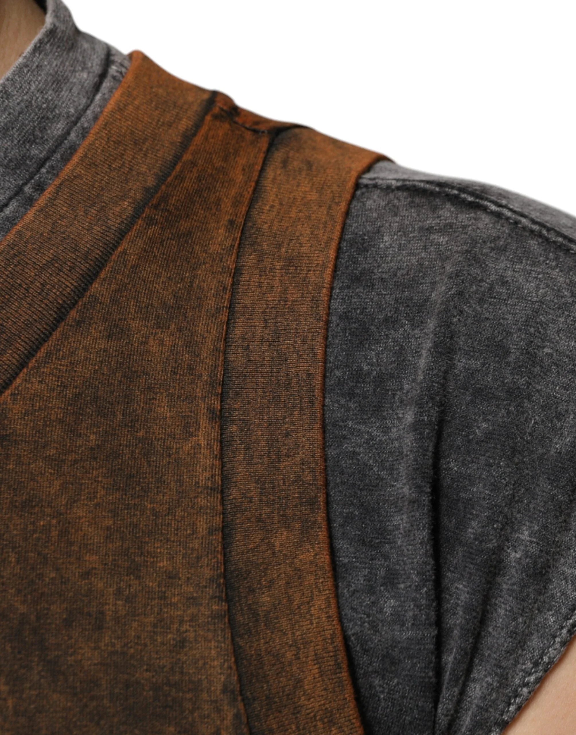 Dolce & Gabbana Brown Cotton Crew Neck Sleeveless T-shirt - IT52 | XL - Tank Tops