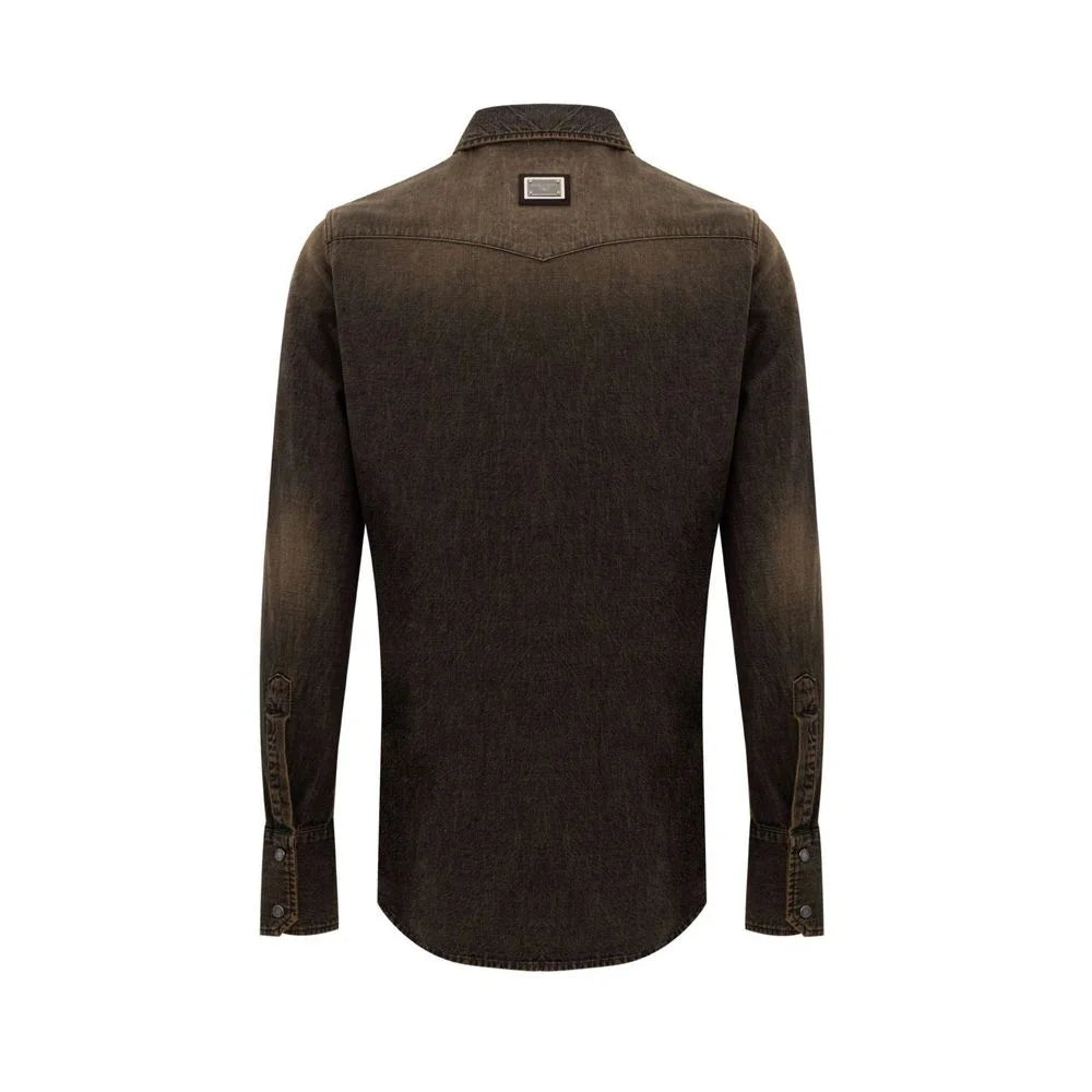 Dolce & Gabbana Brown Cotton Denim - IT40 | M