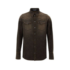 Dolce & Gabbana Brown Cotton Denim - IT40 | M