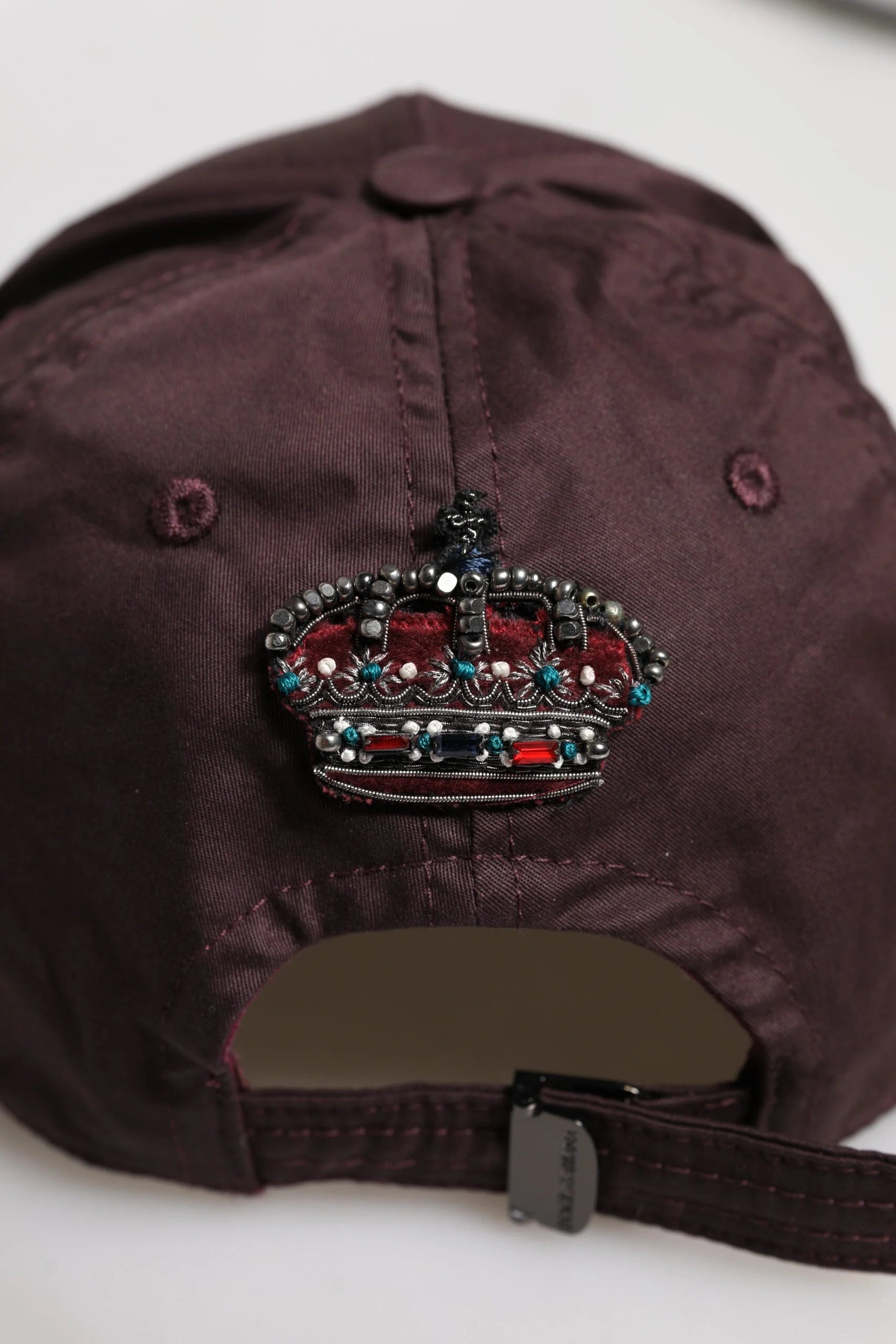 Dolce & Gabbana Brown Cotton DG Crown 6 Panels Baseball Cap - 58 cm|M - Baseball Caps