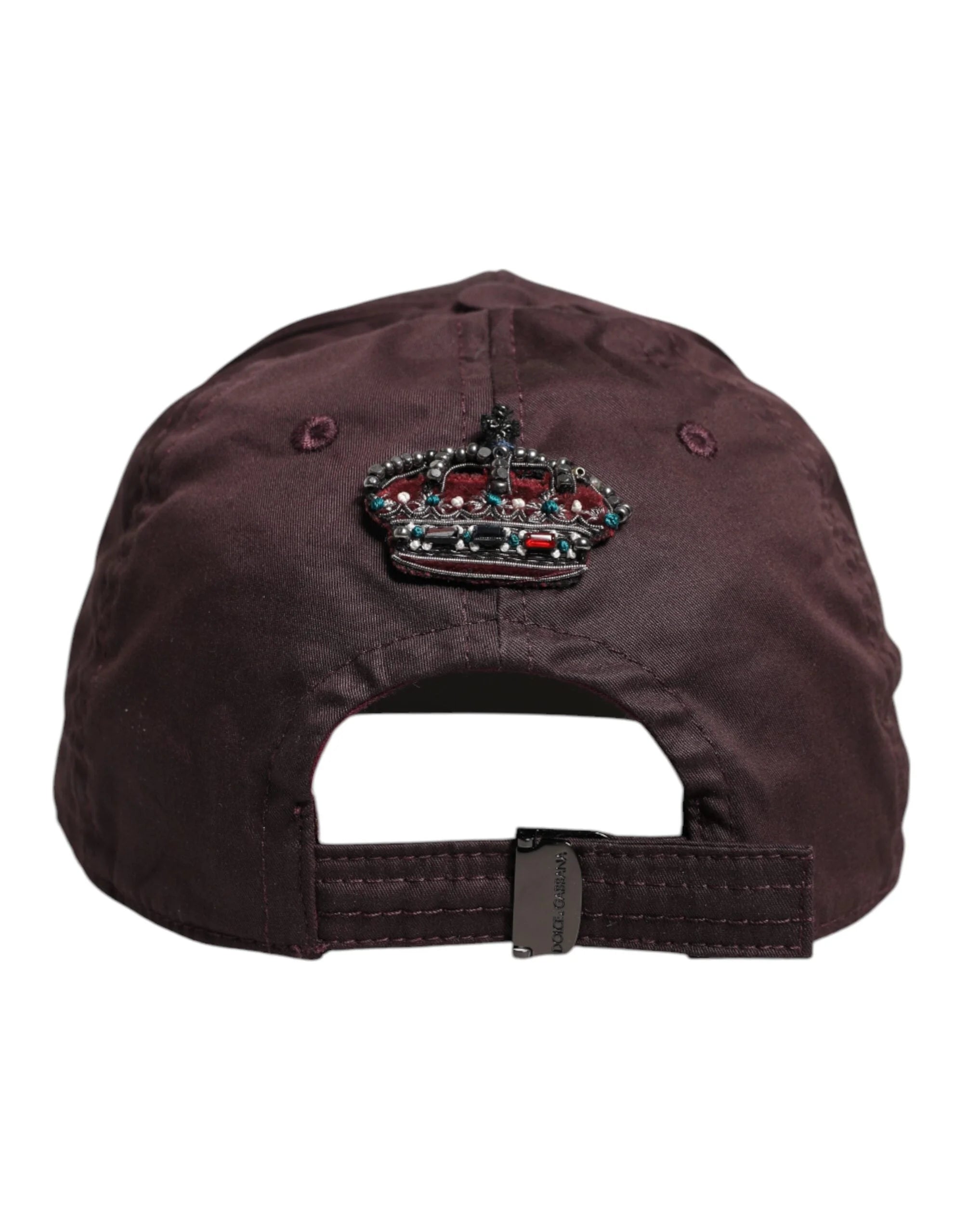 Dolce & Gabbana Brown Cotton DG Crown 6 Panels Baseball Cap - 58 cm|M - Baseball Caps