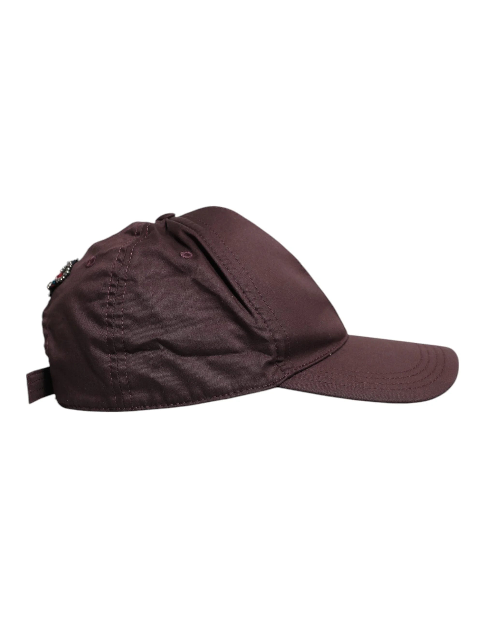 Dolce & Gabbana Brown Cotton DG Crown 6 Panels Baseball Cap - 58 cm|M - Baseball Caps