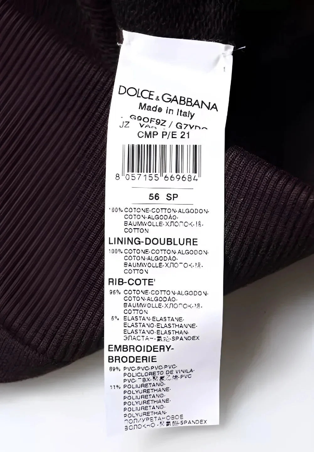 Dolce & Gabbana Brown Cotton Hooded Men Sweatshirt Sweater - IT56 | XXL - Hoodies