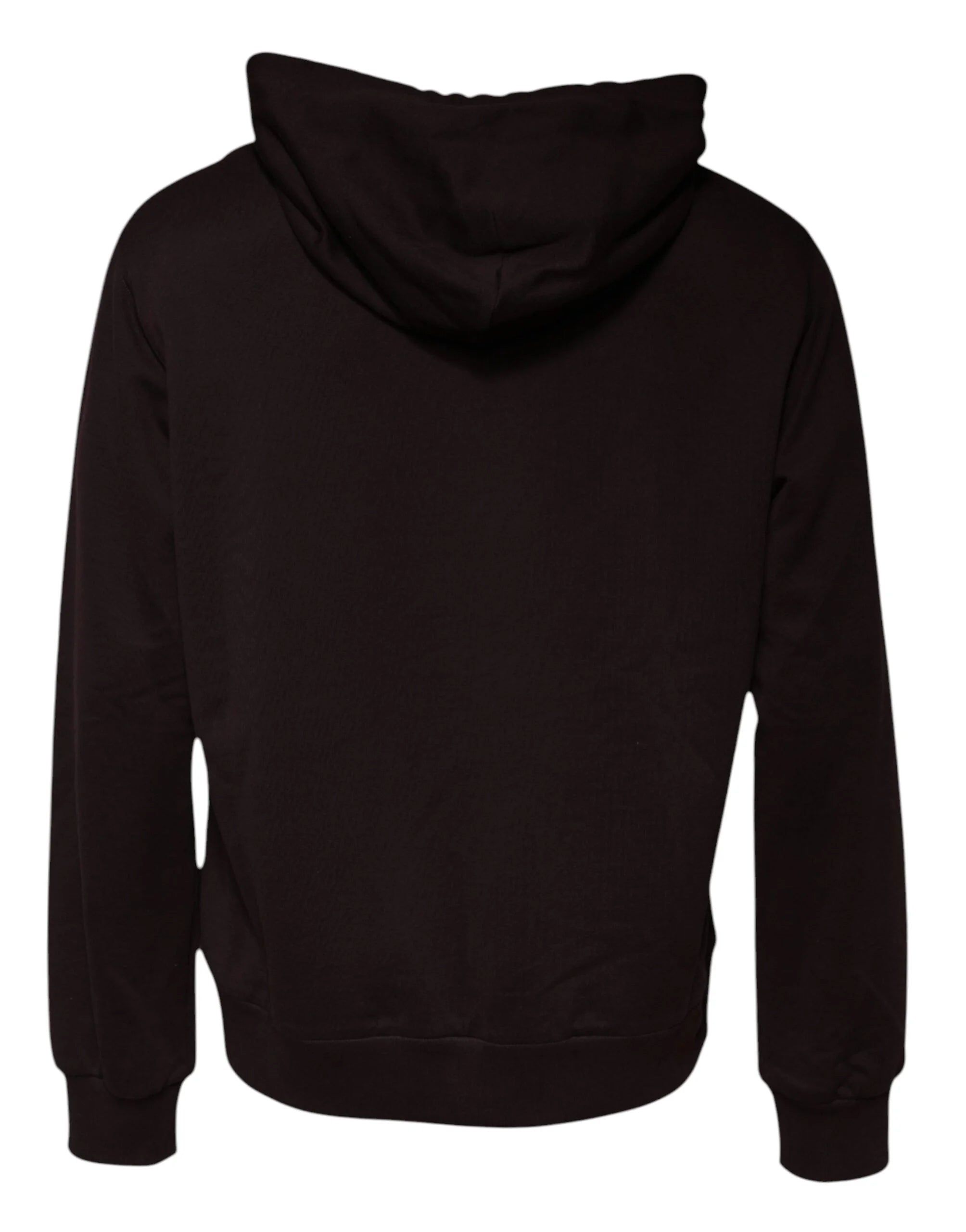 Dolce & Gabbana Brown Cotton Hooded Men Sweatshirt Sweater - IT56 | XXL - Hoodies