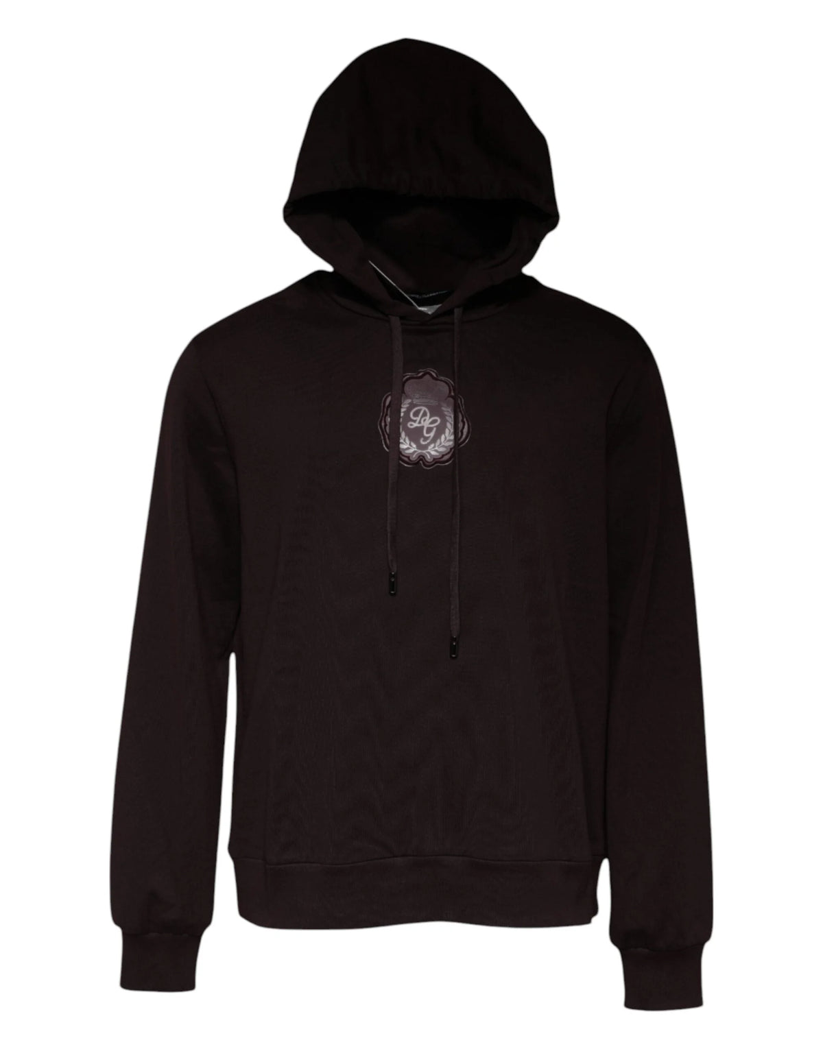 Dolce & Gabbana Brown Cotton Hooded Men Sweatshirt Sweater - IT56 | XXL - Hoodies