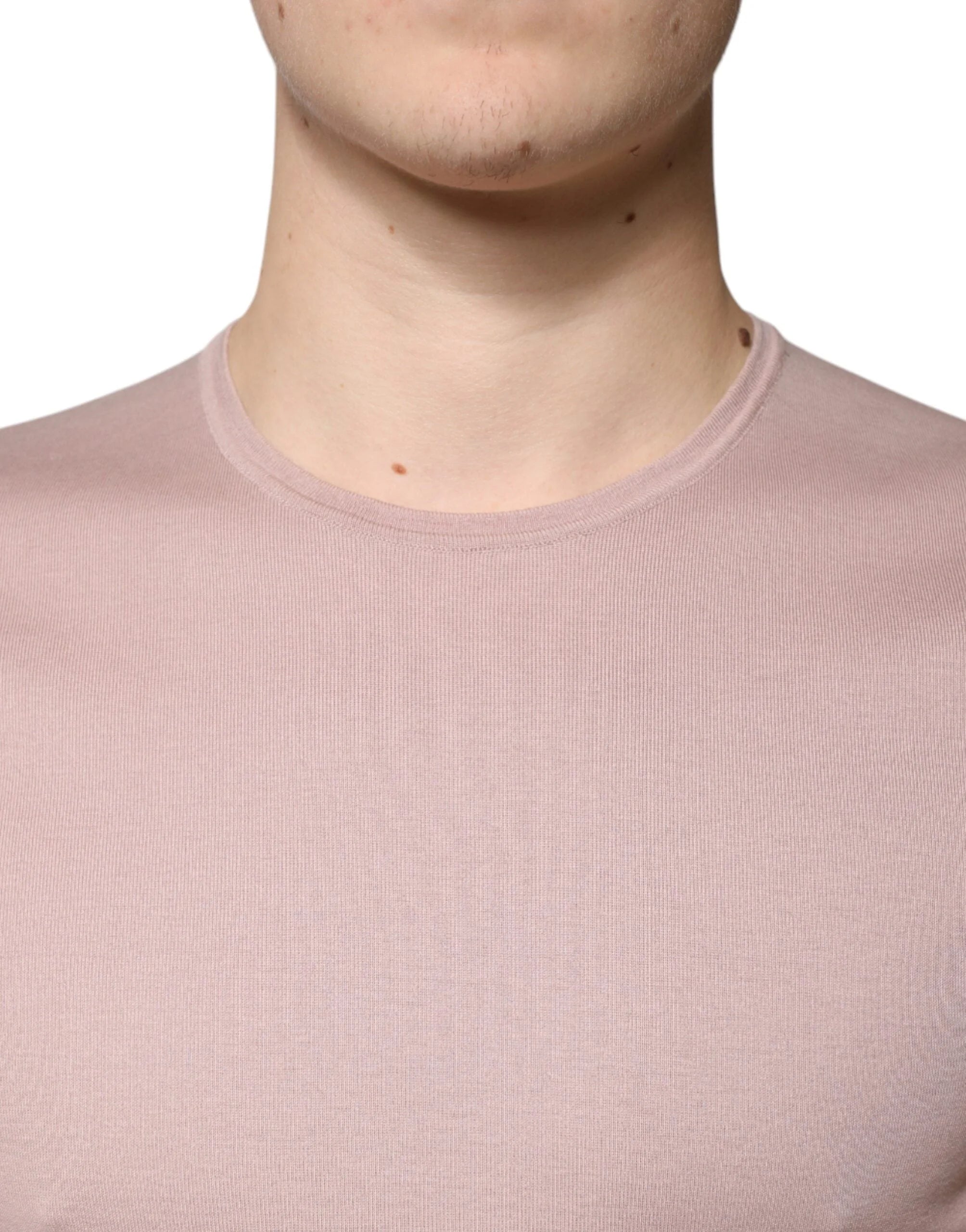 Dolce & Gabbana Brown Cotton Short Sleeves Round Neck T-shirt - IT50 | L - T-Shirts