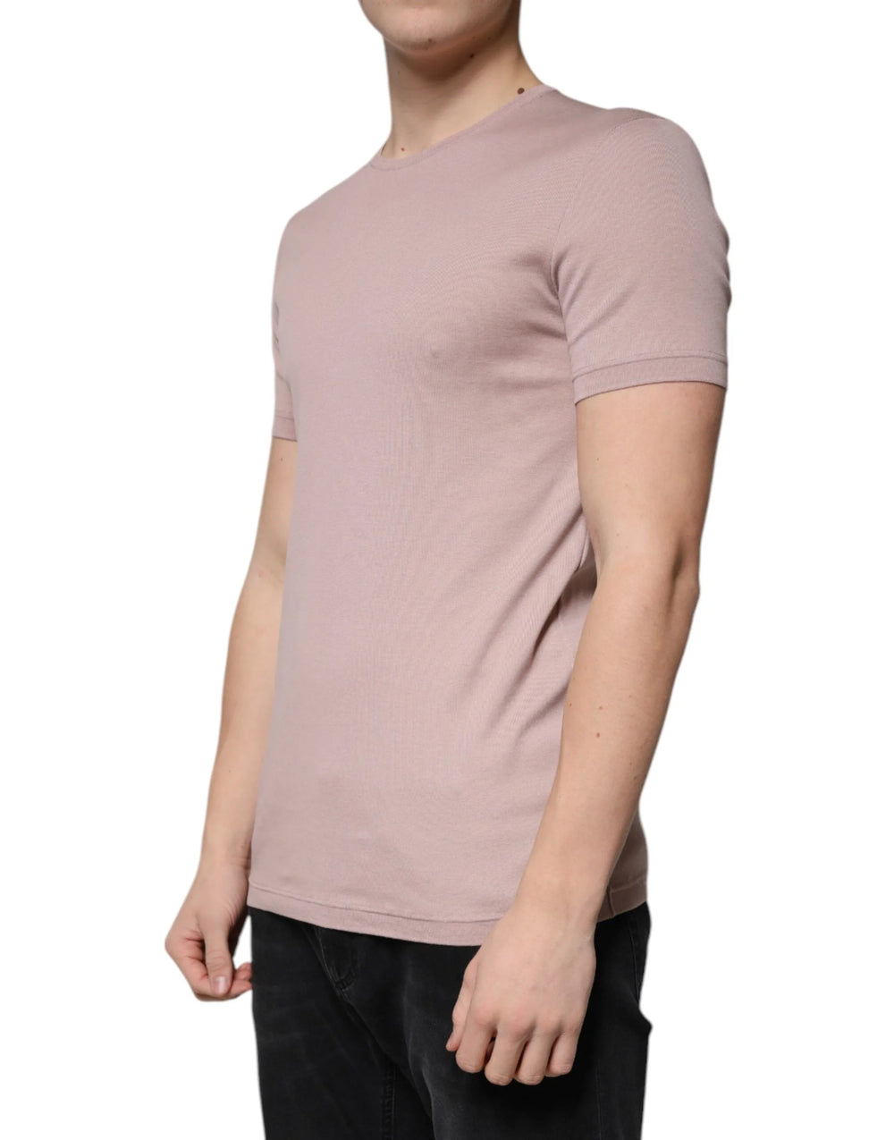 Dolce & Gabbana Brown Cotton Short Sleeves Round Neck T-shirt - IT50 | L - T-Shirts