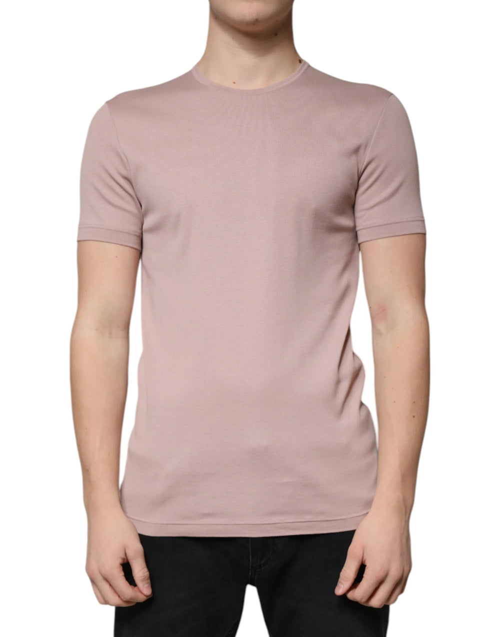 Dolce & Gabbana Brown Cotton Short Sleeves Round Neck T-shirt - IT50 | L - T-Shirts