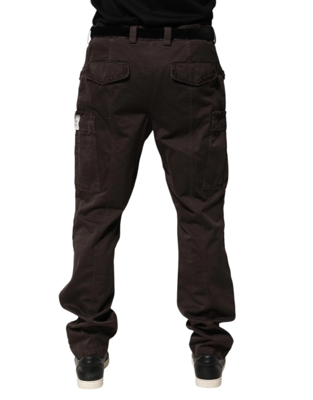 Dolce & Gabbana Brown Cotton Stretch Cargo Men Trouser Pants - Cargo Pants