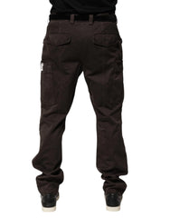 Dolce & Gabbana Brown Cotton Stretch Cargo Men Trouser Pants - Cargo Pants