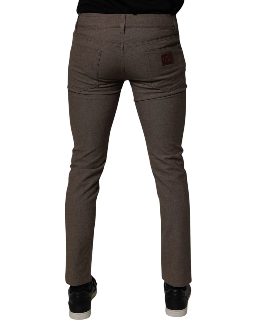 Dolce & Gabbana Brown Cotton Stretch Chino Pants - IT46 | S - Chinos