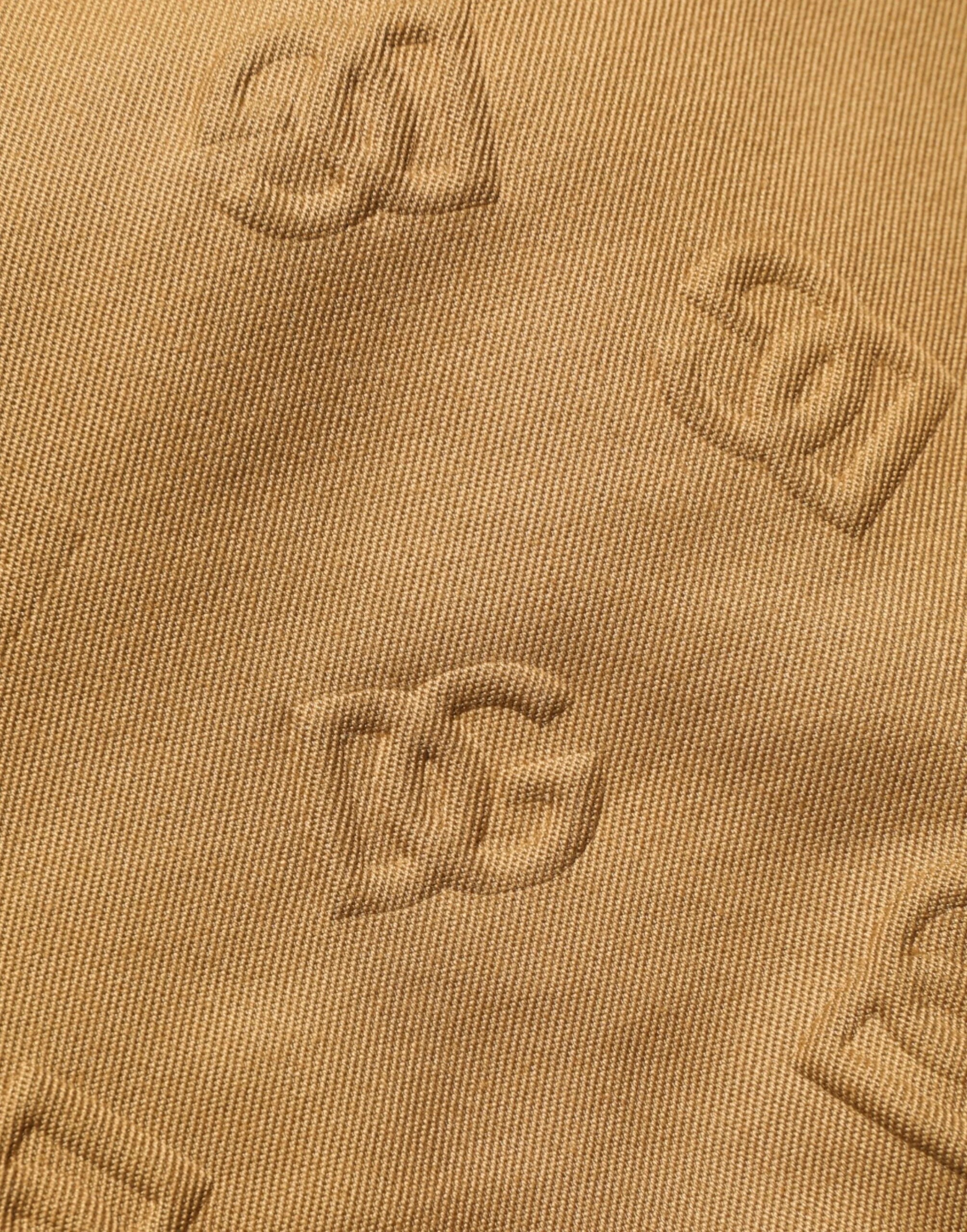 Dolce & Gabbana Brown Cotton Stretch Logo CargoBermuda Shorts - IT48 | M