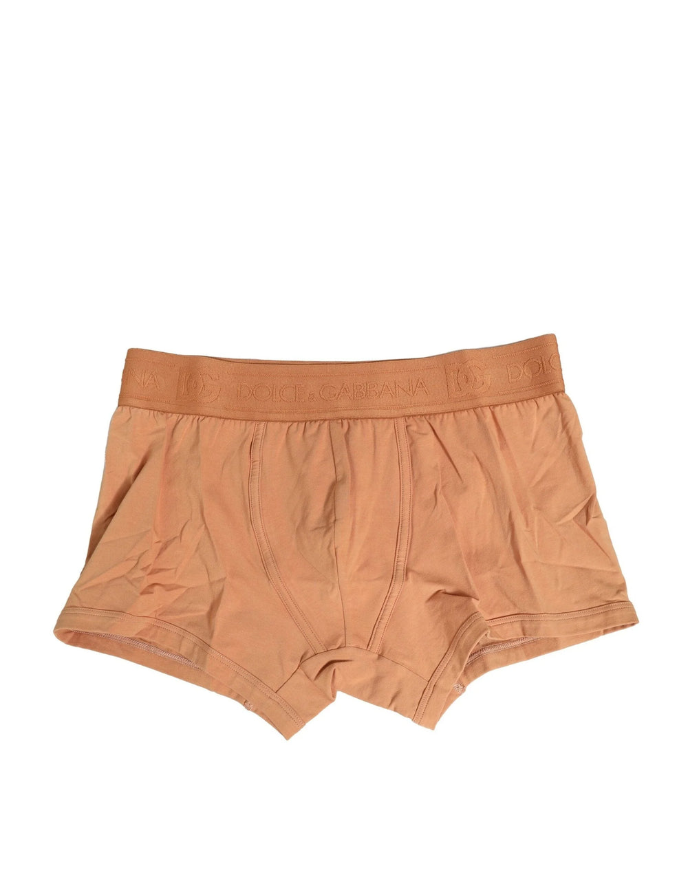 Dolce & Gabbana Brown Cotton Stretch Regular Boxer Underwear - IT4 | S - Boxer Briefs