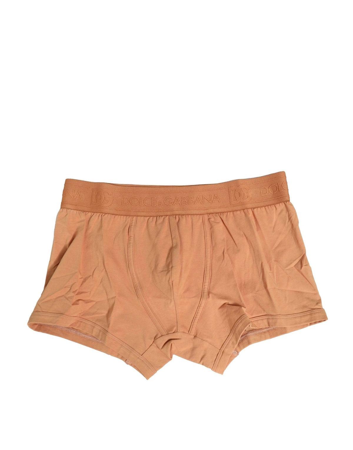 Dolce & Gabbana Brown Cotton Stretch Regular Boxer Underwear - IT4 | S - Boxer Briefs