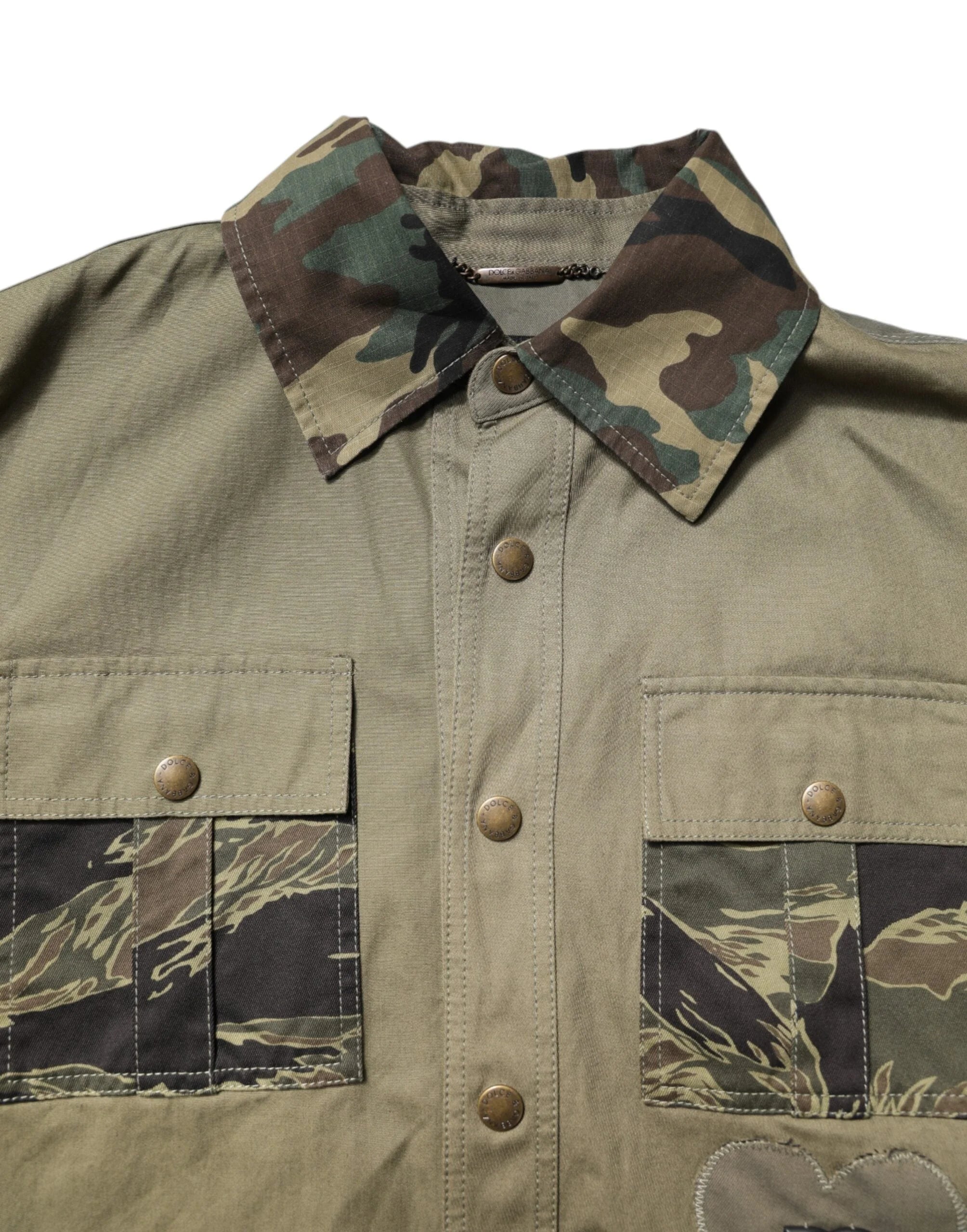 Dolce & Gabbana Brown Cotton Stretch Shirt Pants Casual Set - IT52 | XL - Outfit Sets