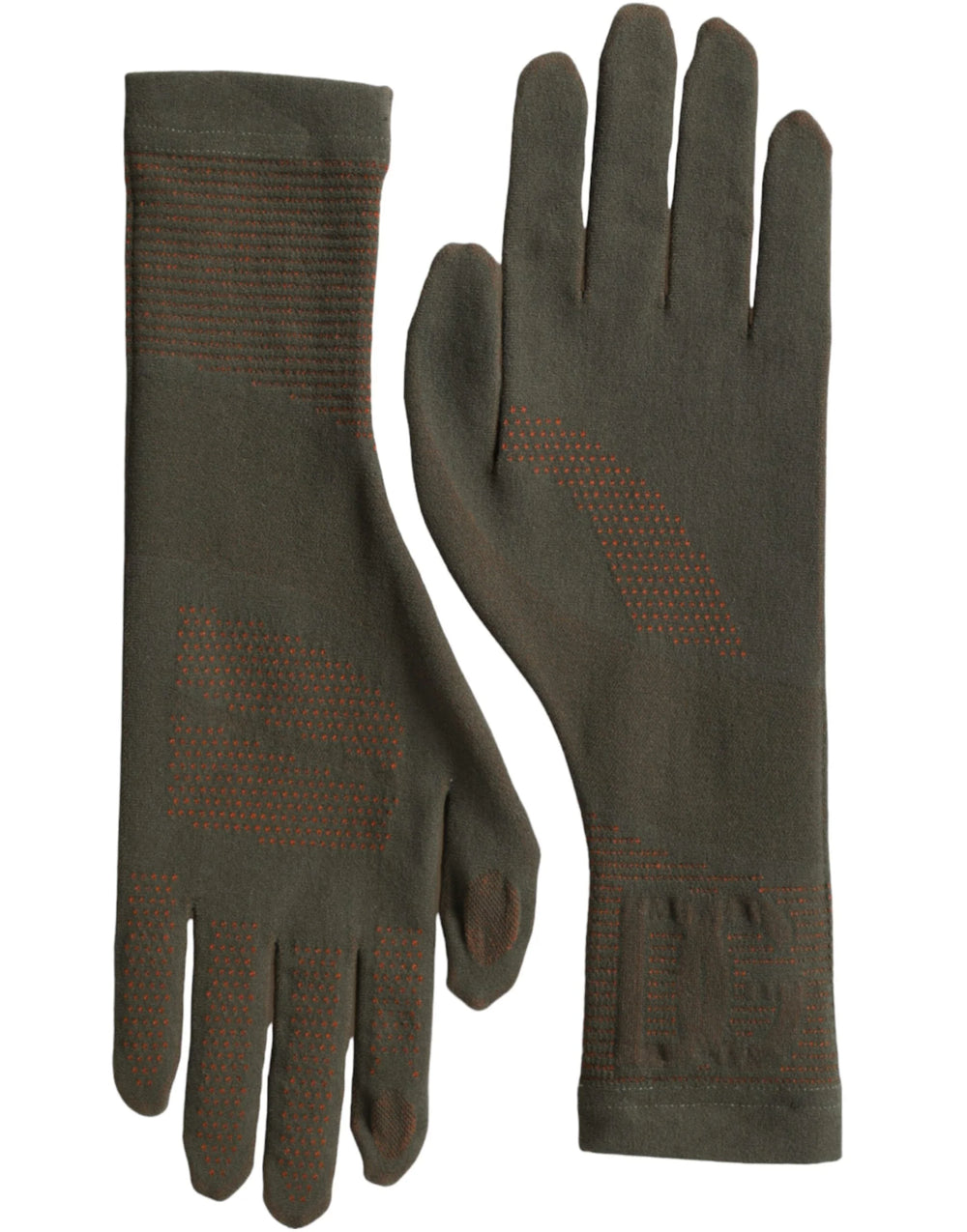 Dolce & Gabbana Brown Cotton Stretch Wrist Length Gloves - 7.5|S - Gloves & Mittens