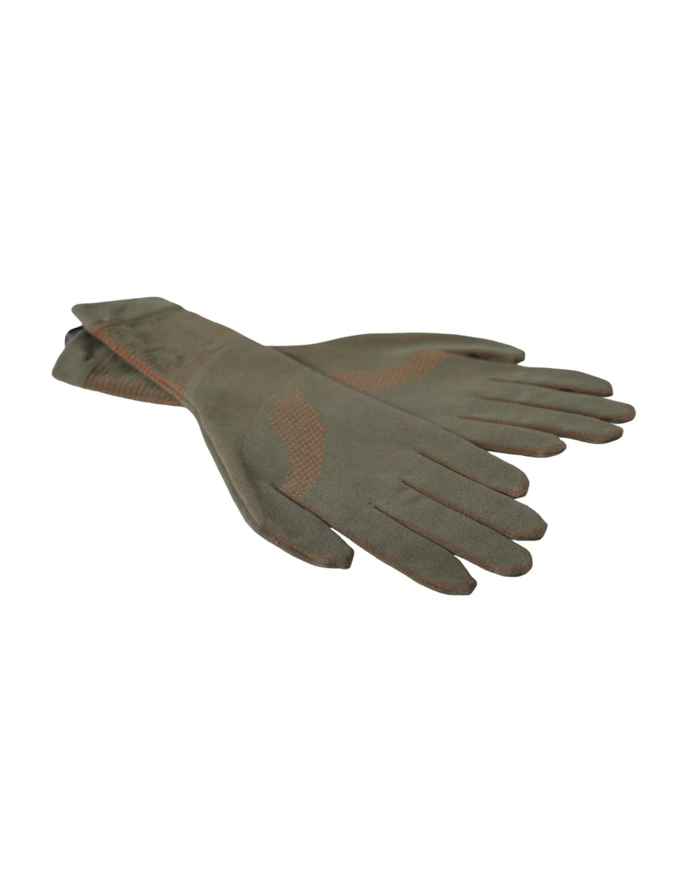 Dolce & Gabbana Brown Cotton Stretch Wrist Length Gloves - 7.5|S - Gloves & Mittens