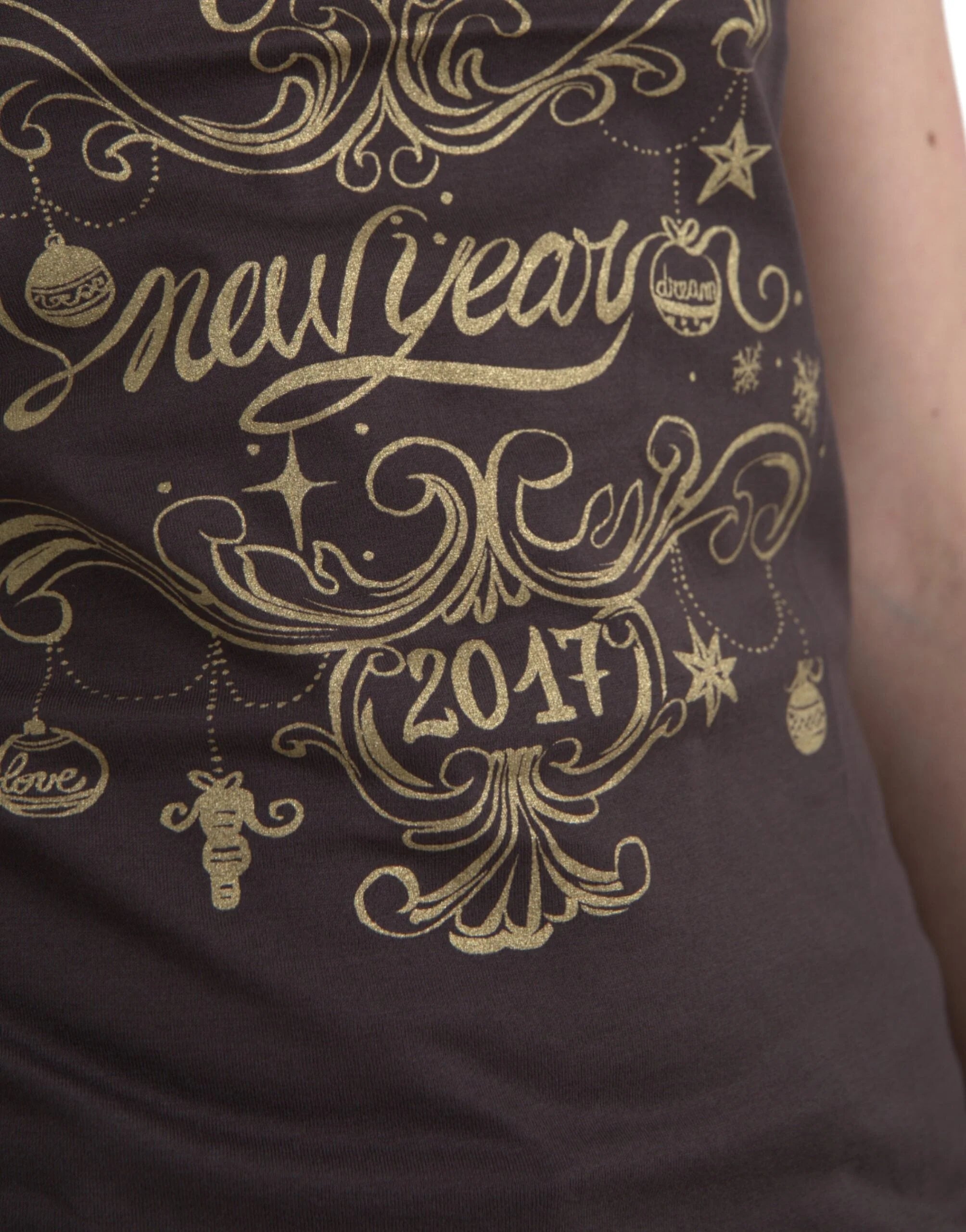 Dolce & Gabbana Brown Crewneck 2017 Motive Print T-shirt - IT42|M - T-Shirts