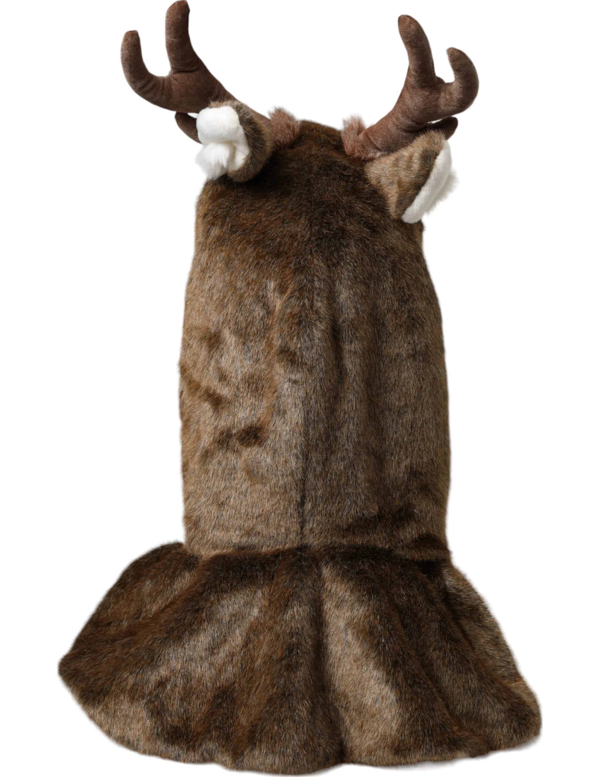 Dolce & Gabbana Brown Deer Faux Fur Whole Head Hat - Hats