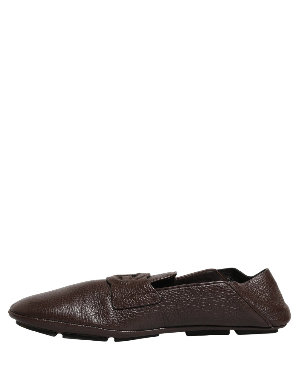 Dolce & Gabbana Brown Deerskin Leather Driver Loafers Shoes - EU44/US11