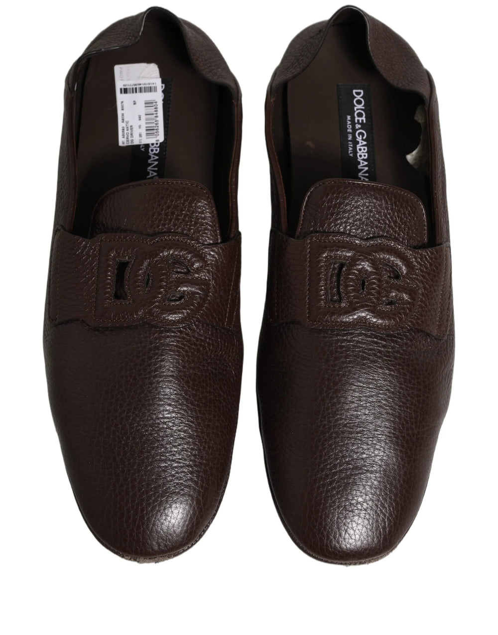 Dolce & Gabbana Brown Deerskin Leather Driver Loafers Shoes - EU44/US11