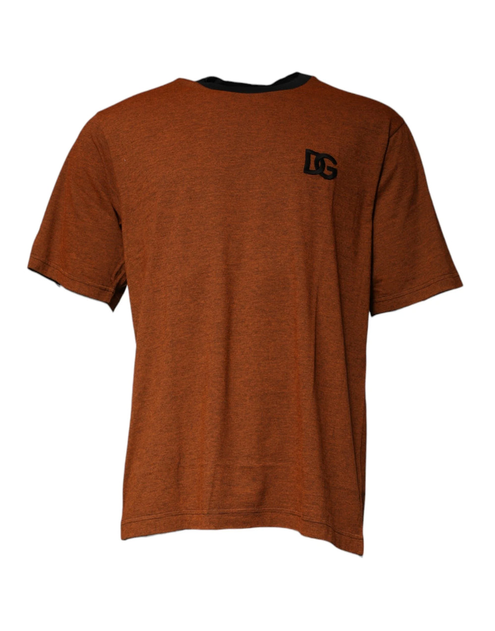 Dolce & Gabbana Brown DG Logo Cotton Crew Neck T-shirt - T-Shirts