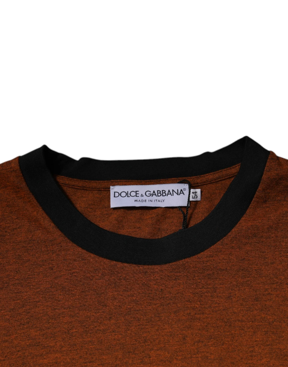 Dolce & Gabbana Brown DG Logo Cotton Crew Neck T-shirt - T-Shirts