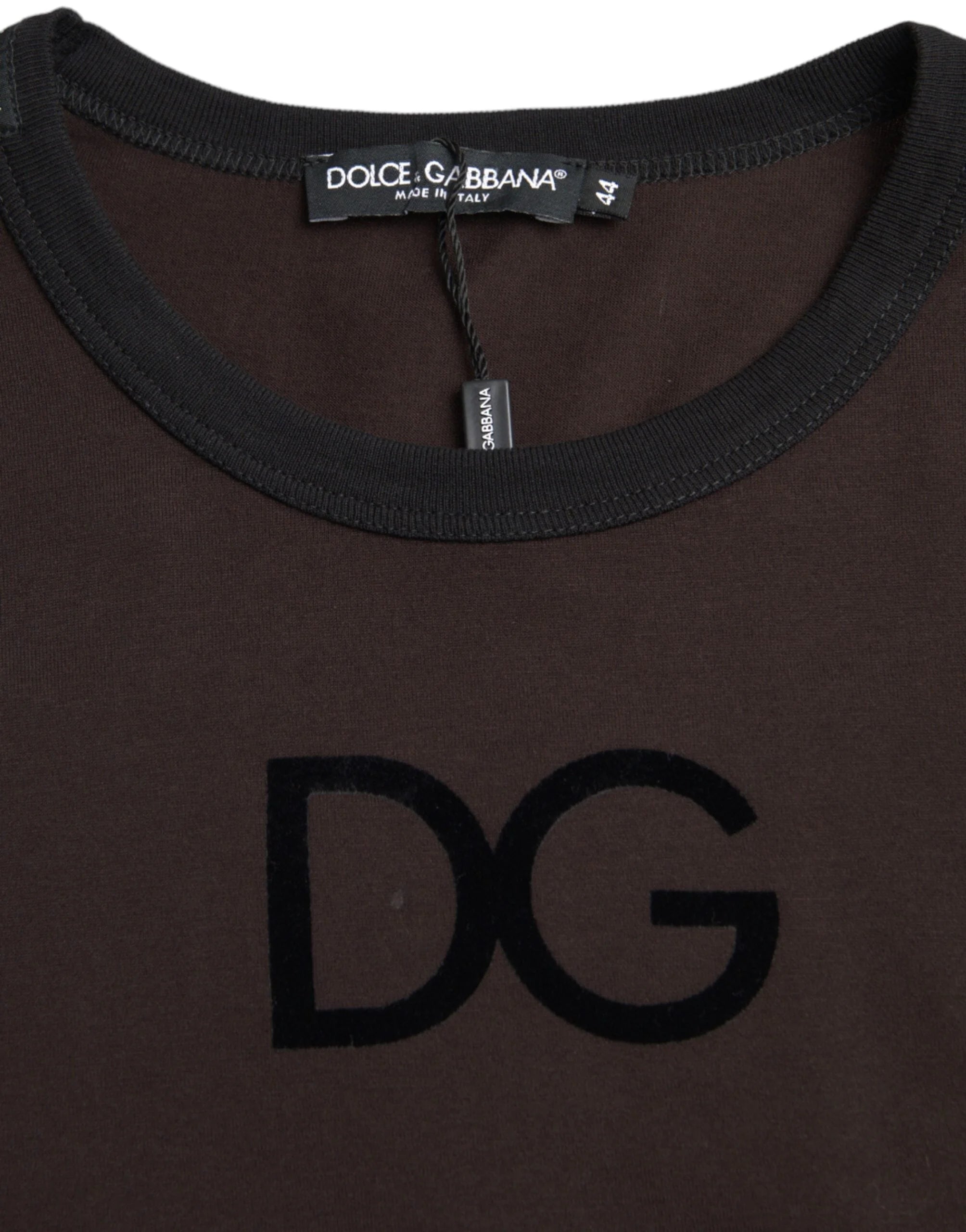Dolce & Gabbana Brown DG Logo Crewneck Pullover Sweater - IT54 | XL - Sweaters