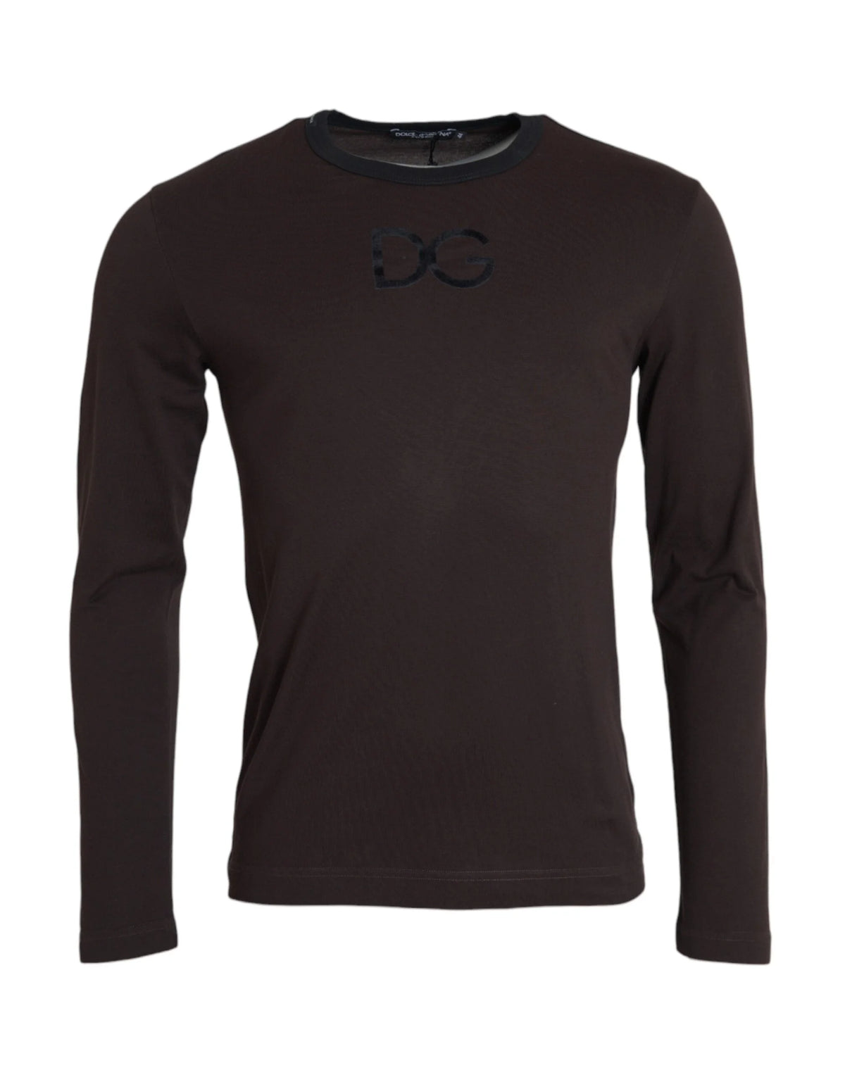 Dolce & Gabbana Brown DG Logo Crewneck Pullover Sweater - IT54 | XL - Sweaters