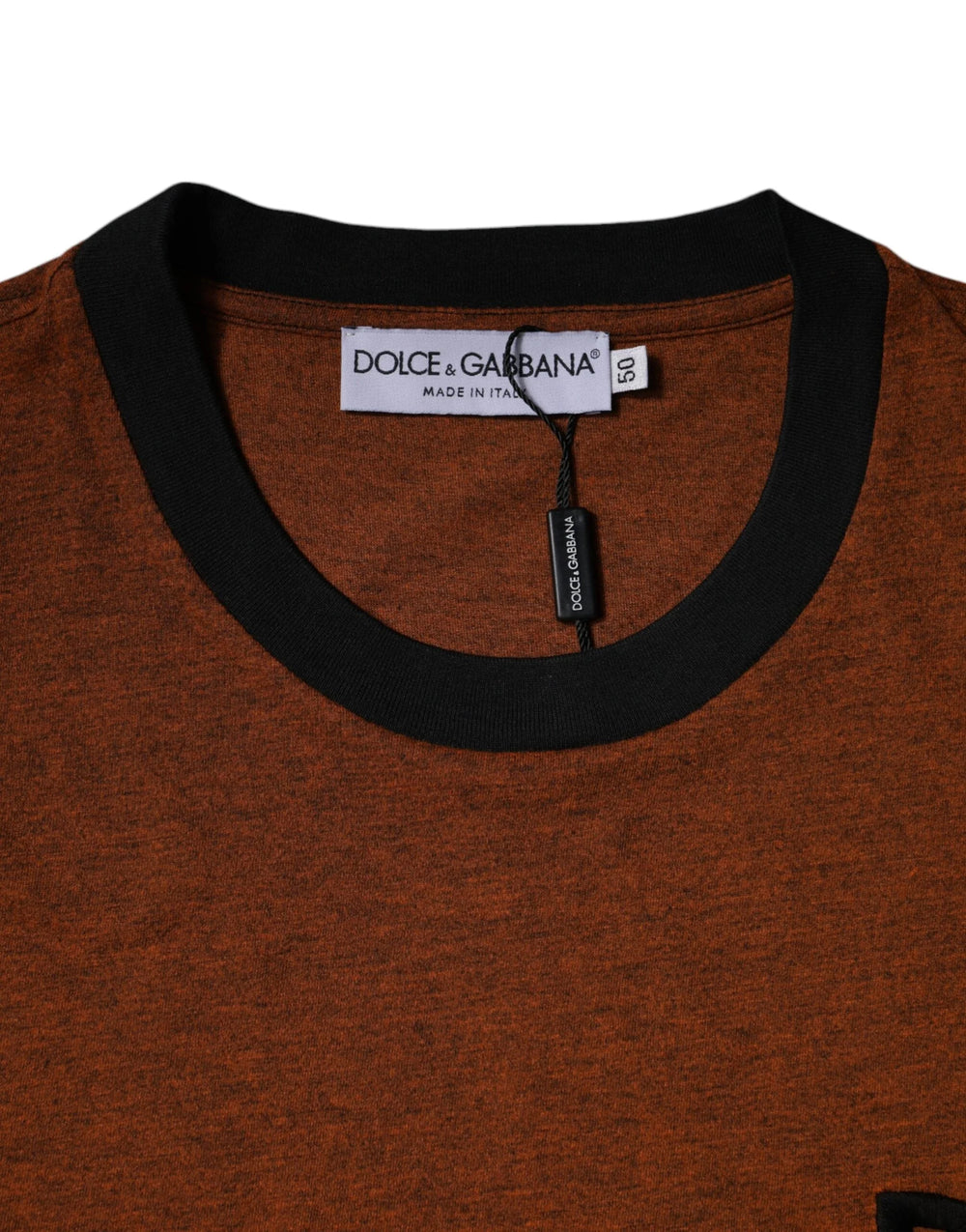 Dolce & Gabbana Brown DG Logo Polyester Crew Neck T-shirt - IT44 | XS - T-Shirts