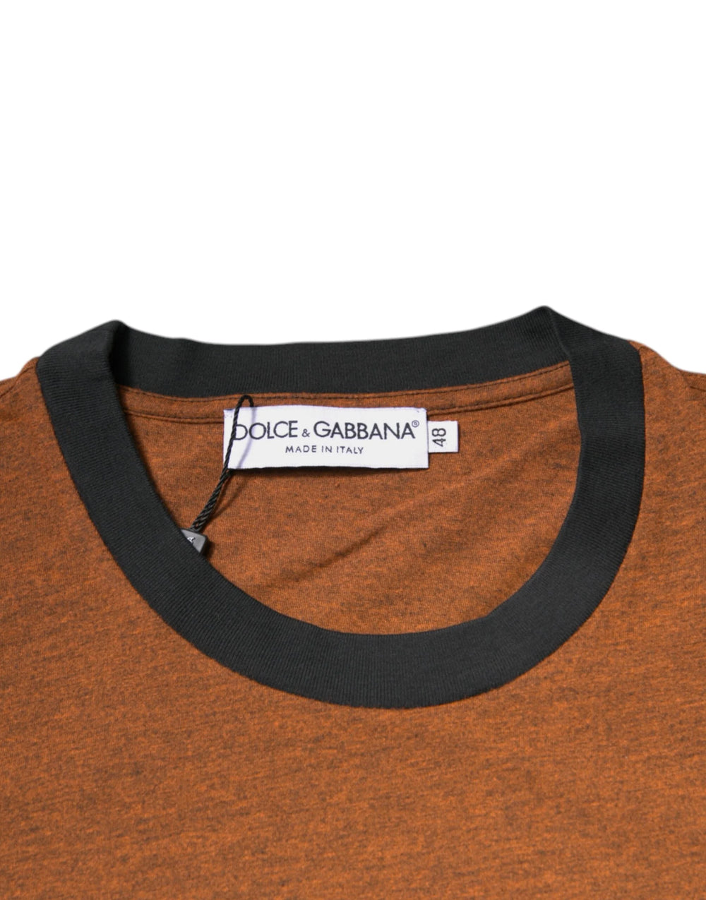 Dolce & Gabbana Brown DG Logo Polyester Crew Neck T-shirt - IT48 | M - T-Shirts