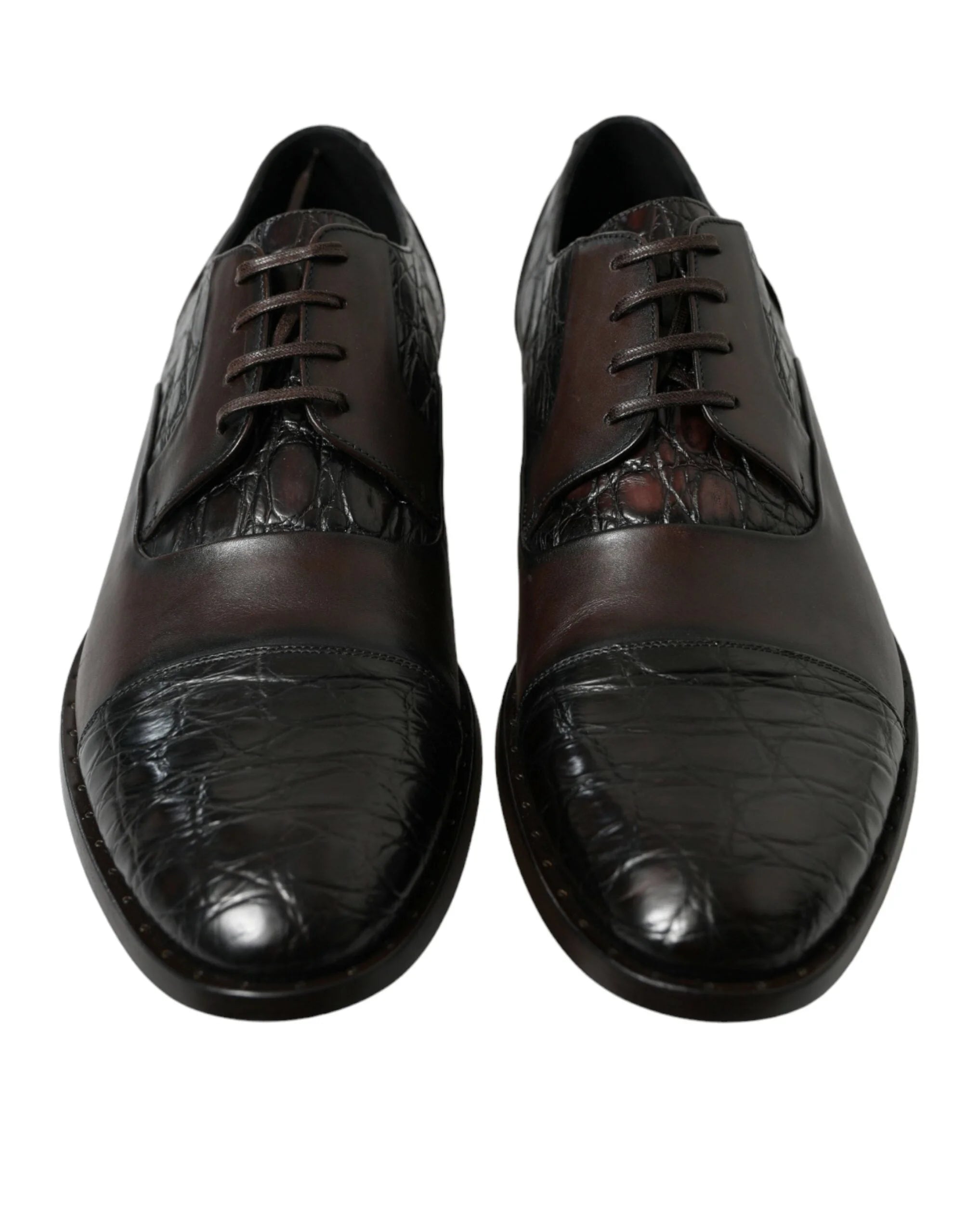 Dolce & Gabbana Brown Exotic Leather Formal Men Dress Shoes - Shoes