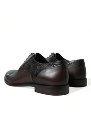 Dolce & Gabbana Brown Exotic Leather Formal Men Dress Shoes - Shoes