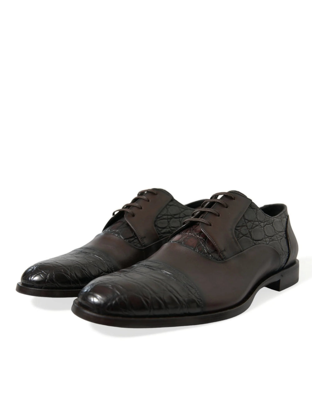 Dolce & Gabbana Brown Exotic Leather Formal Men Dress Shoes - Shoes
