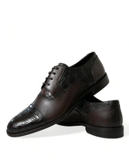 Dolce & Gabbana Brown Exotic Leather Formal Men Dress Shoes - Shoes