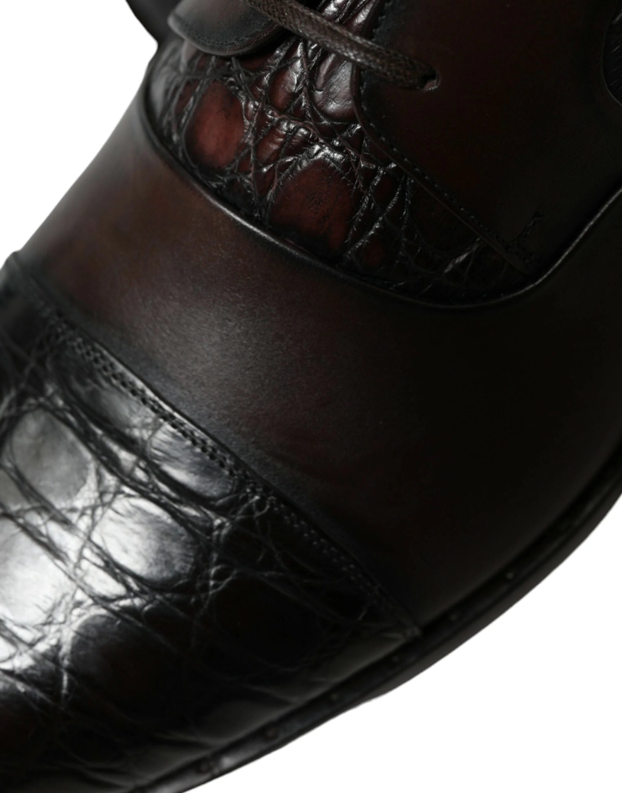 Dolce & Gabbana Brown Exotic Leather Formal Men Dress Shoes - Shoes
