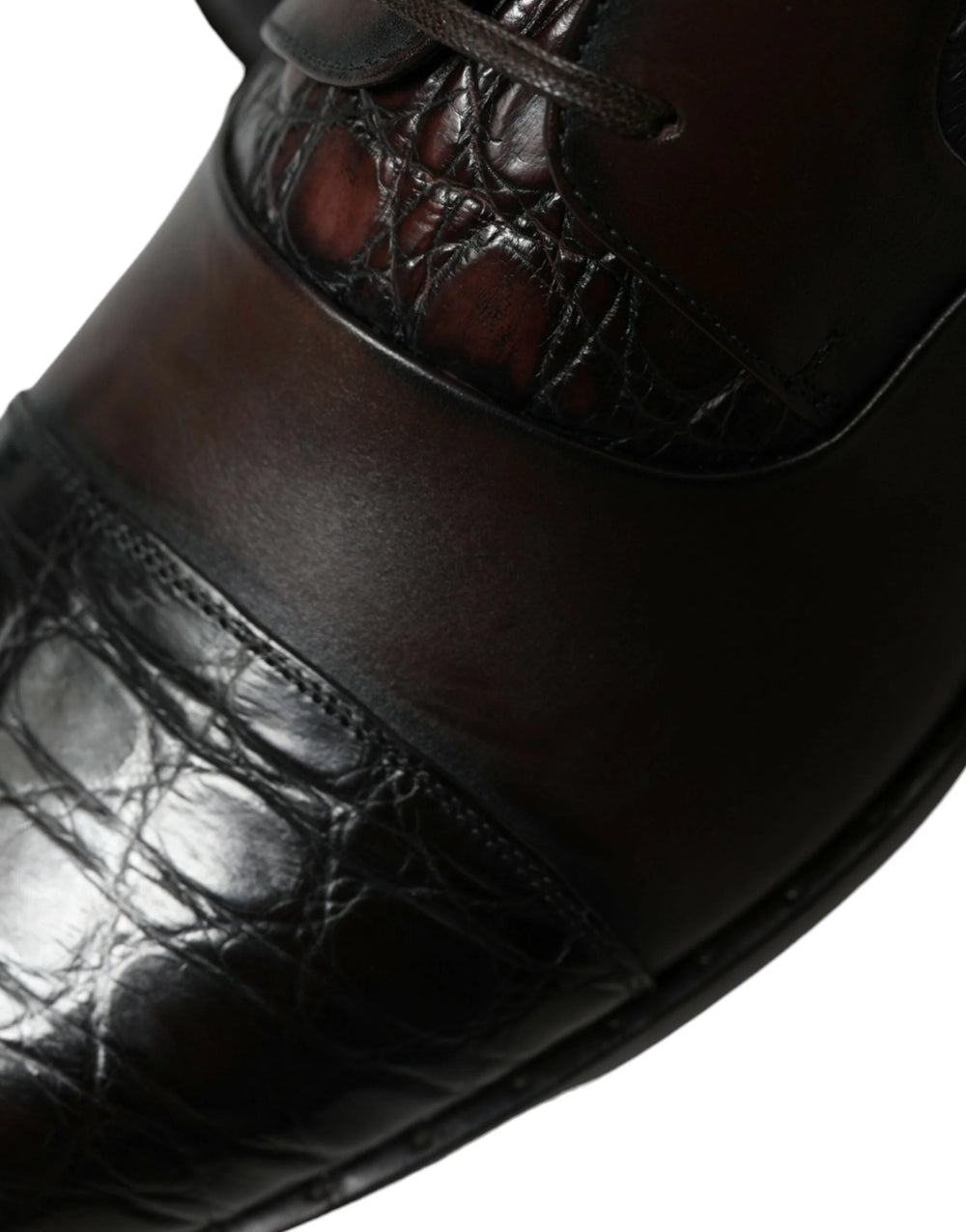 Dolce & Gabbana Brown Exotic Leather Formal Men Dress Shoes - Shoes
