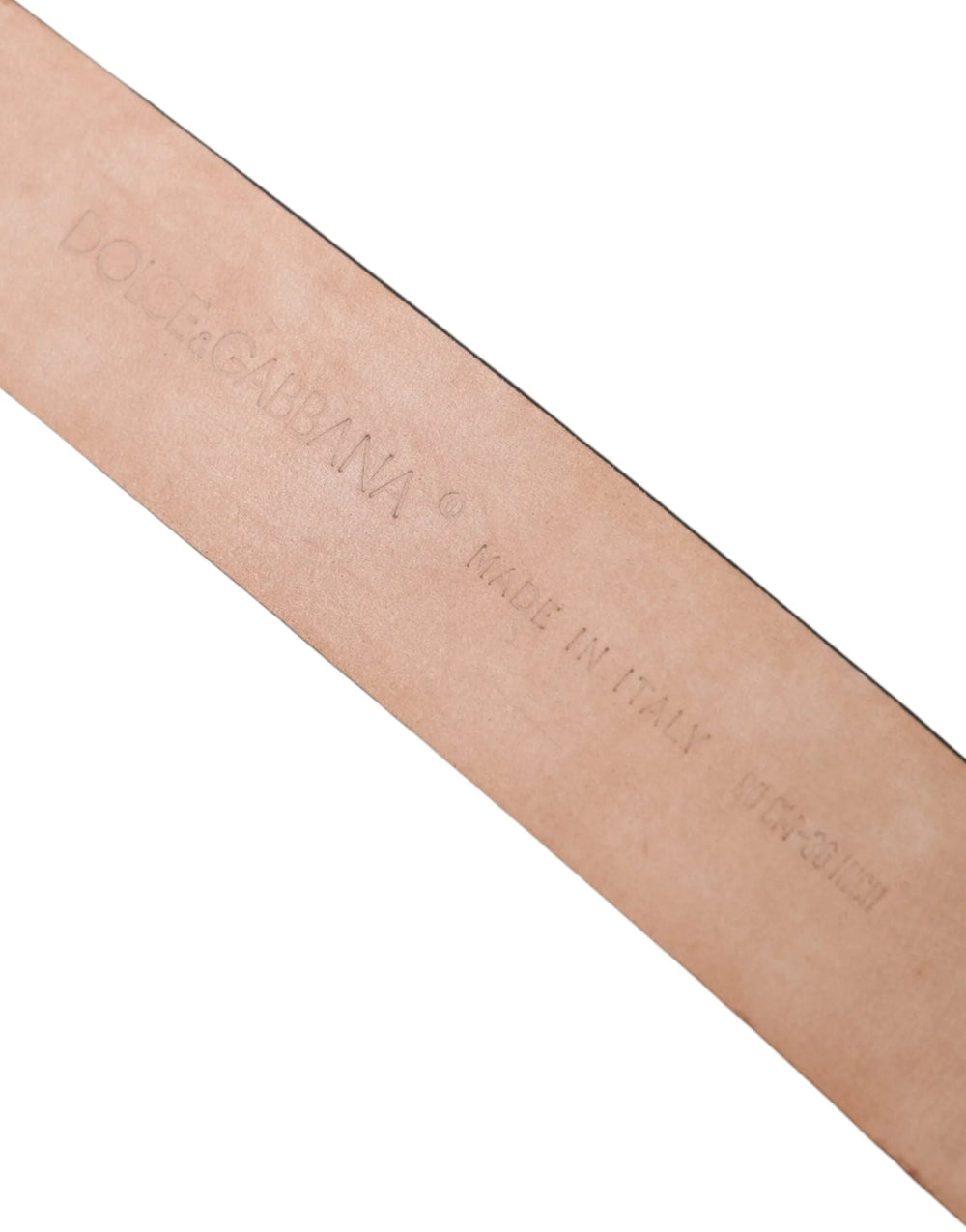 Dolce & Gabbana Brown Exotic Leather Silver Metal Buckle Belt - 90 cm / 36 Inches - Belts