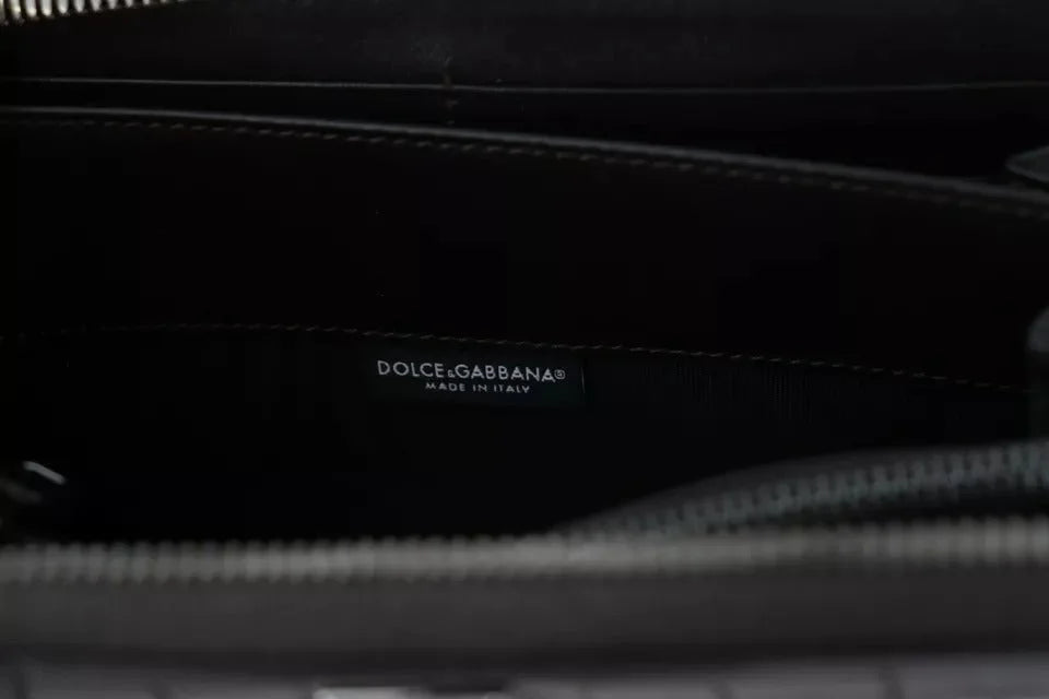 Dolce & Gabbana Brown Exotic Leather Zip Around Continental Clutch Wallet - Wallets