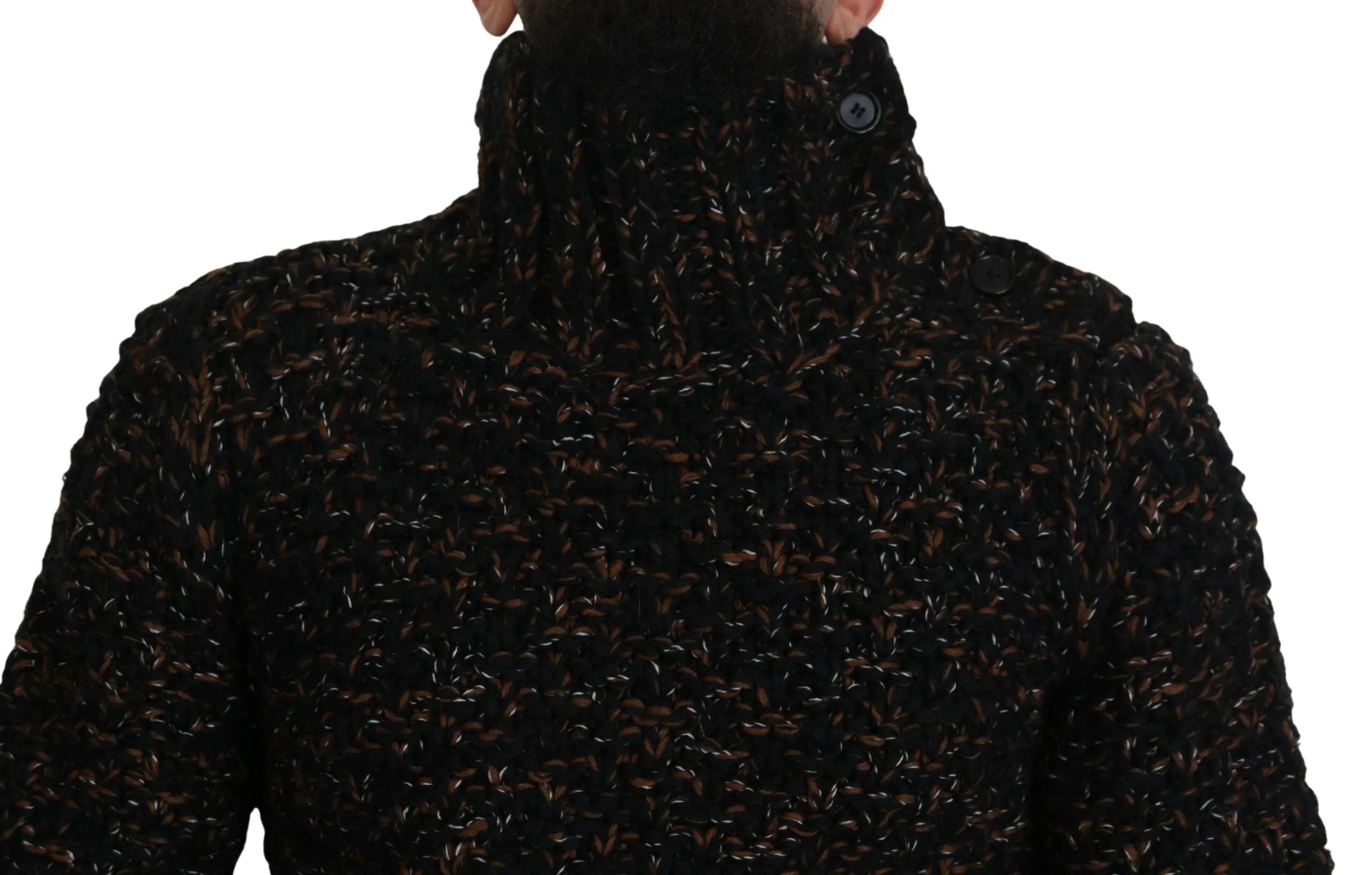 Dolce & Gabbana Brown Fatto A Mano Turtleneck Pullover Sweater - Sweaters