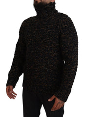 Dolce & Gabbana Brown Fatto A Mano Turtleneck Pullover Sweater - Sweaters