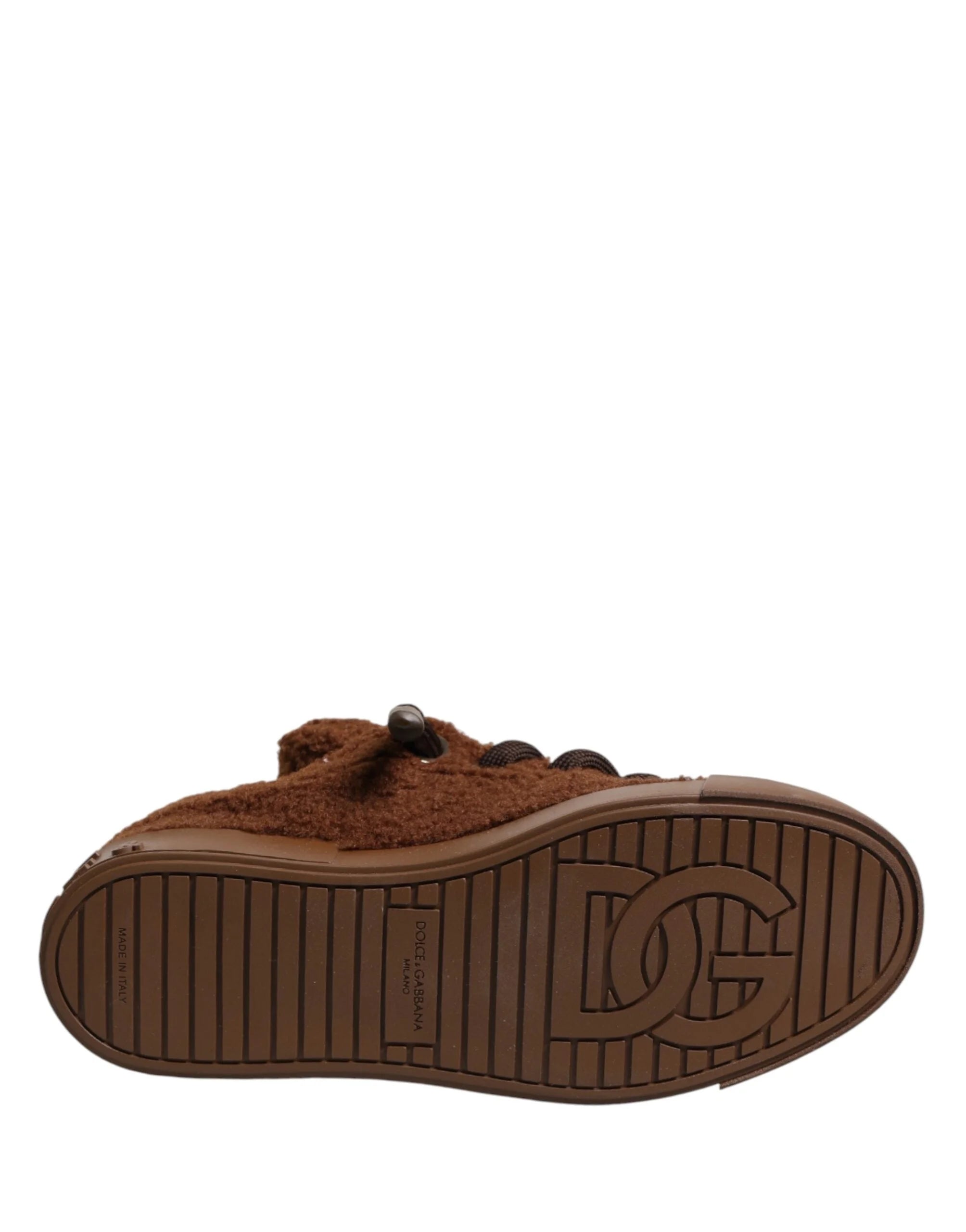 Dolce & Gabbana Ruskeat matalahkeiset tennarit - EU44/US11