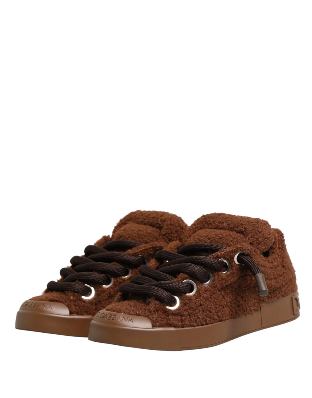 Dolce & Gabbana Ruskeat matalahkeiset tennarit - EU44/US11