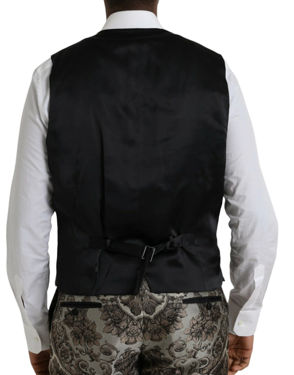 Dolce & Gabbana Brown Floral Jacquard Formal 3 Piece Suit - IT54 | XL - Pant Suits