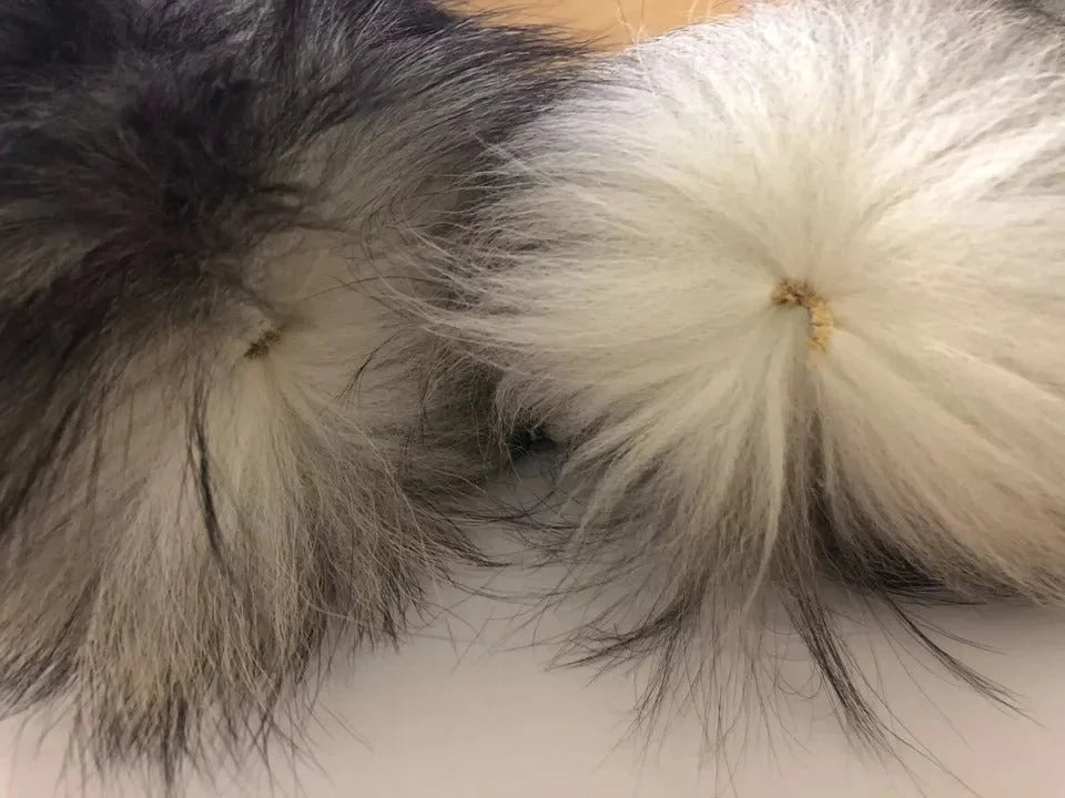 Dolce & Gabbana Brown Fox Tail Fur Shawl Neck Wrap Cover Collar Scarf - Scarves & Shawls