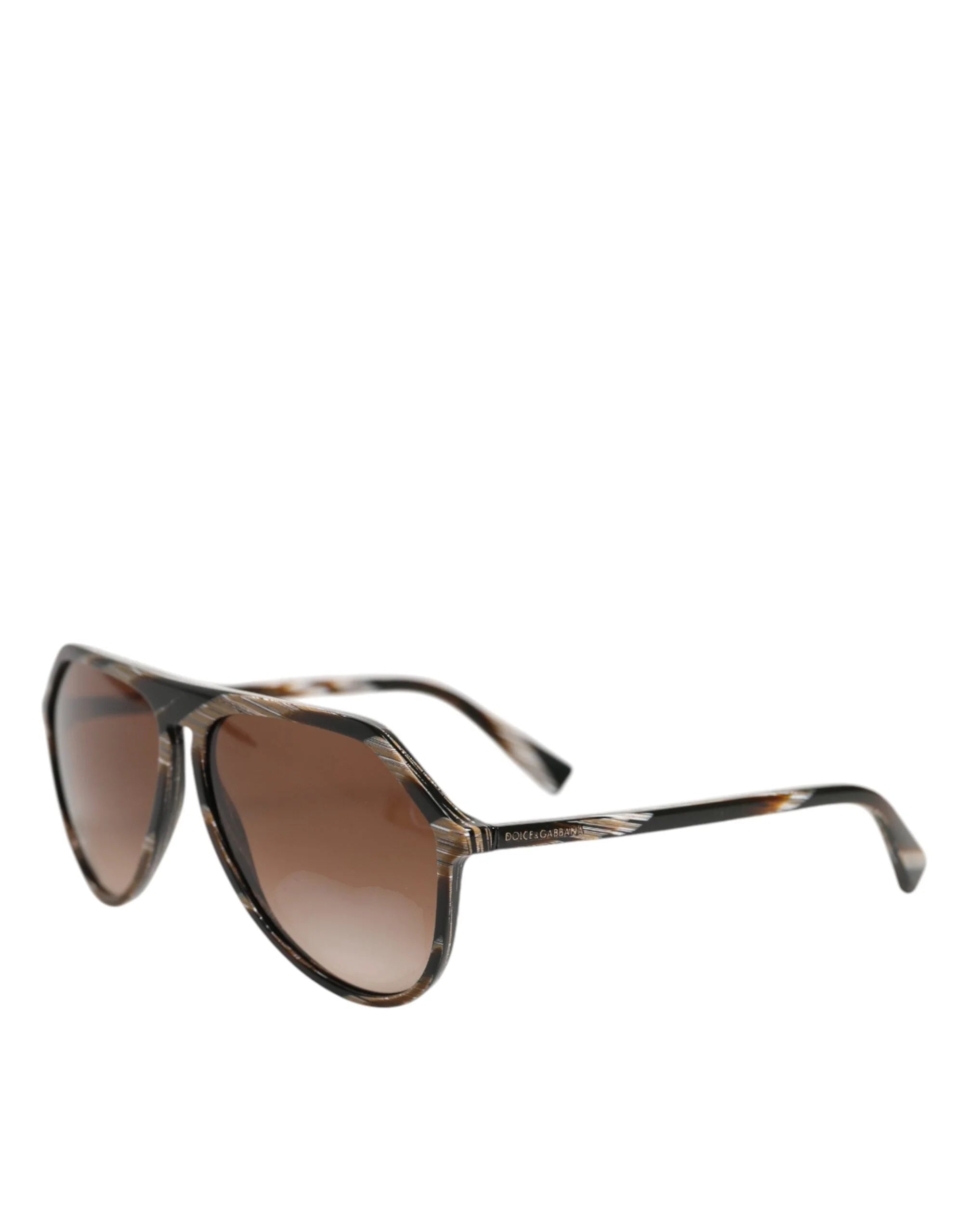 Dolce & Gabbana Brown Full Rim Acetate Pilot Eyewear Sunglasses - Sunglasses