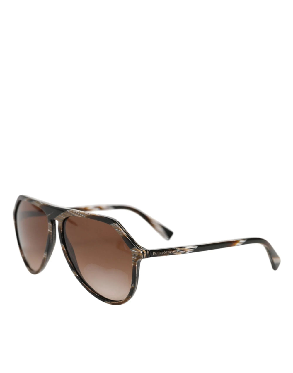 Dolce & Gabbana Brown Full Rim Acetate Pilot Eyewear Sunglasses - Sunglasses