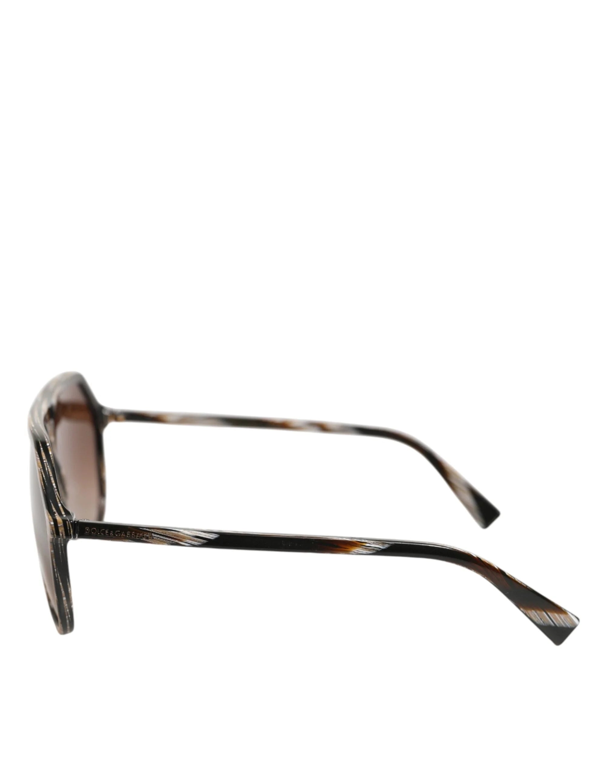 Dolce & Gabbana Brown Full Rim Acetate Pilot Eyewear Sunglasses - Sunglasses