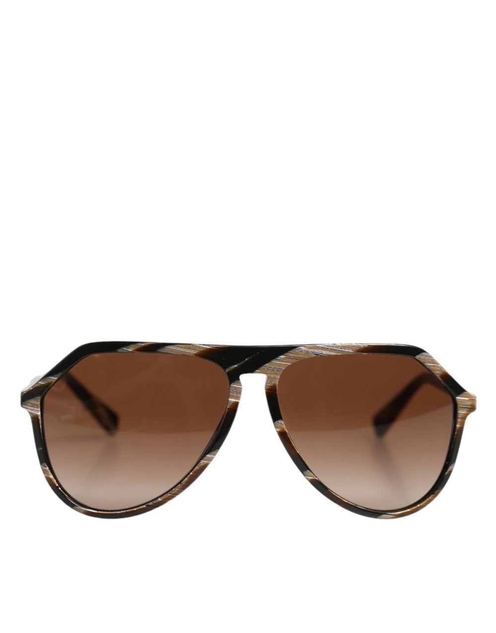 Dolce & Gabbana Brown Full Rim Acetate Pilot Eyewear Sunglasses - Sunglasses