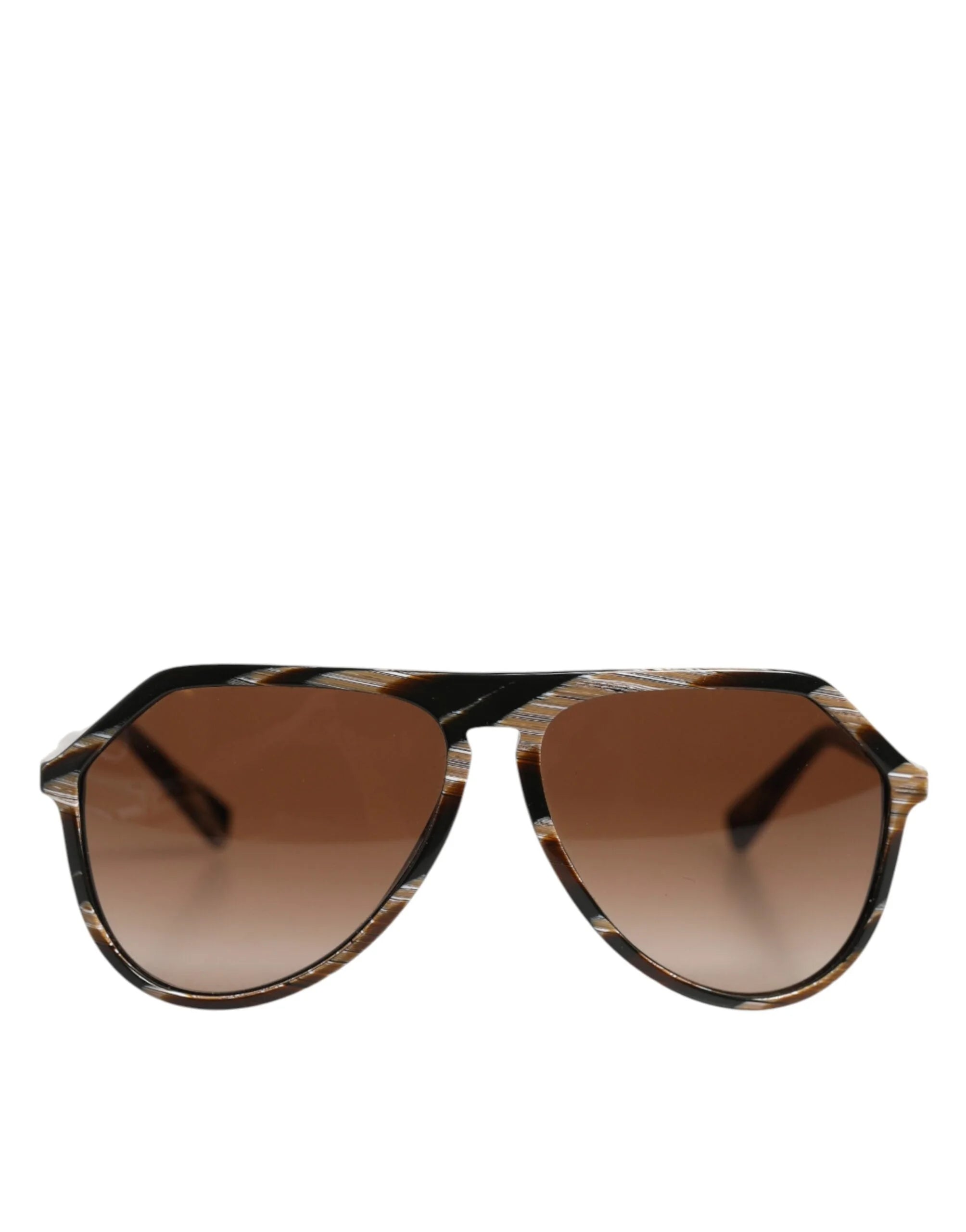 Dolce & Gabbana Brown Full Rim Acetate Pilot Eyewear Sunglasses - Sunglasses